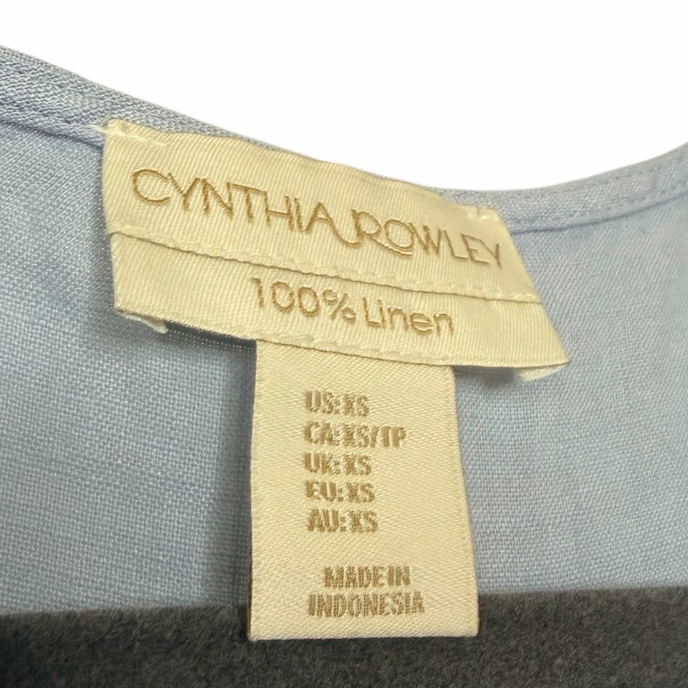 CYNTHIA ROWLEY NEW 100% LINEN DRESS. - Picture 7 of 7